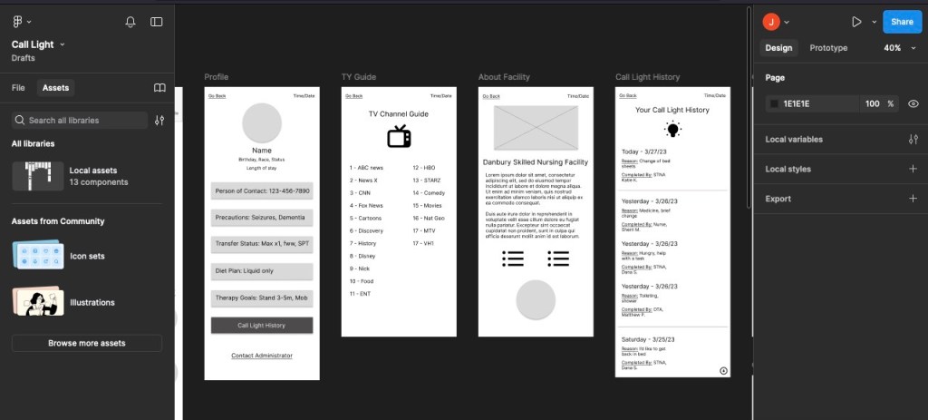 low fidelity wireframes